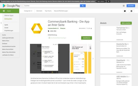 Commerzbank Banking - Die App an Ihrer Seite – Apps bei ...
