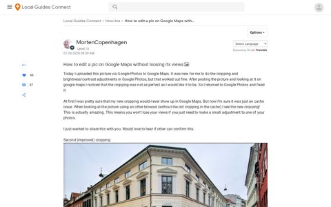 How to edit a pic on Google Maps ... - Local Guides Connect