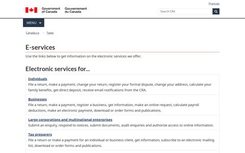 E-services - Canada.ca