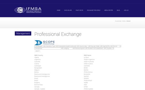 Professional Exchanges - IFMSA Exchange Portal
