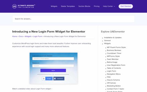 Introducing a New Login Form Widget for Elementor