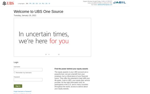 One Source Mobile - UBS One Source