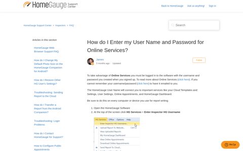 How do I Enter my User Name and Password for Online ...