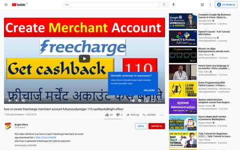 how to create freecharge merchant account full ... - YouTube