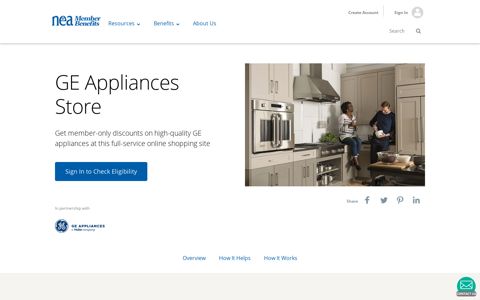 GE Appliances Store | NEA Member Benefits