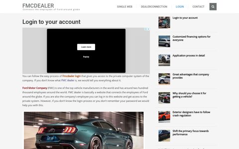 Login to your account - Fmcdealer