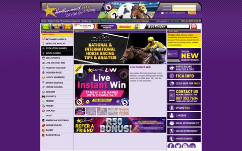 Hollywoodbets | Horse Racing, Lucky Numbers & Sport Betting