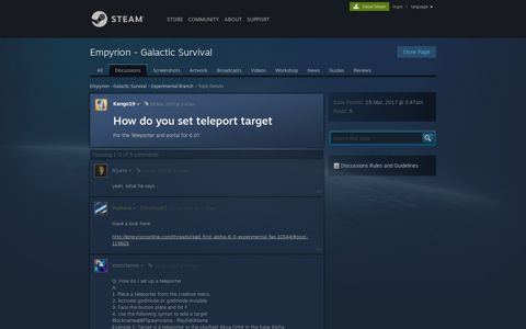 How do you set teleport target :: Empyrion - Galactic Survival ...