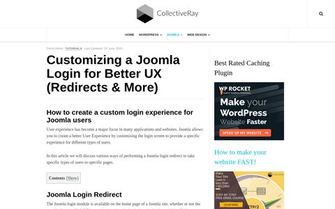 Customizing a Joomla Login for Better UX (Redirects & More)