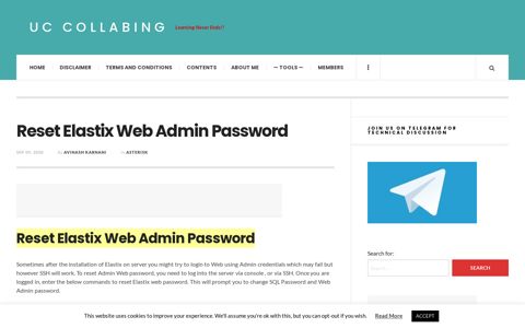 Reset Elastix Web Admin Password - UC Collabing