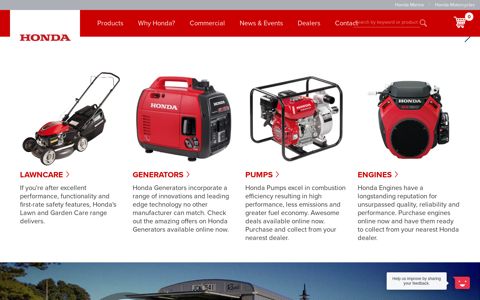 Honda Power Equipment | Lawnmowers, Generators, Pumps ...