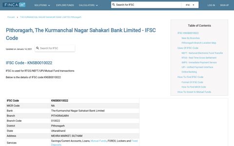 THE KURMANCHAL NAGAR SAHAKARI BANK ... - Fincash