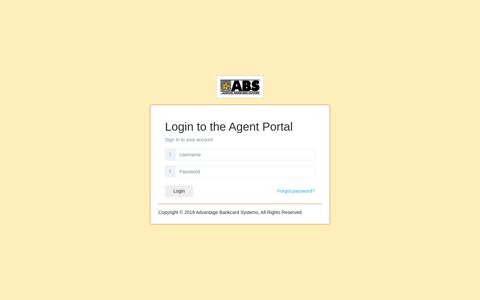 Login to Merchant ISO Agent