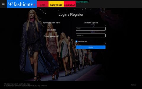 Login / Register - FashionTV