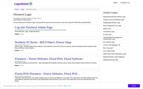 Floranext Login Log into Floranext Admin Page - http://try ...