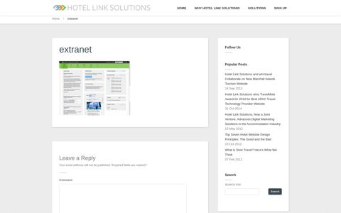 extranet - Hotel Link SolutionsHotel Link Solutions