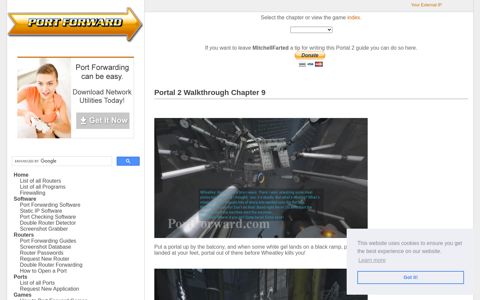 Portal 2 Walkthrough Chapter 9 - Port Forward