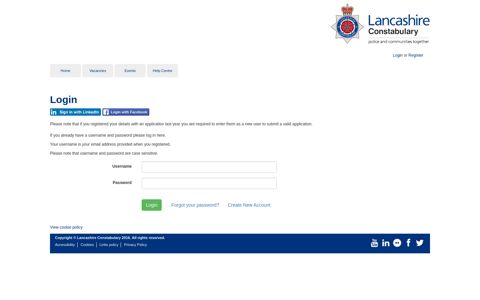 Login - Lancashire Constabulary