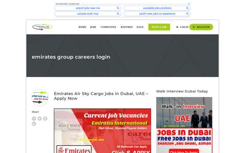 emirates group careers login Archives - World New Job