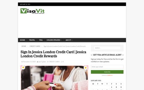 Sign In Jessica London Credit Card - VisaVit