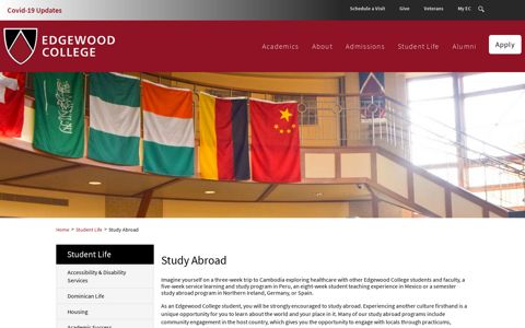Study Abroad - Edgewood College