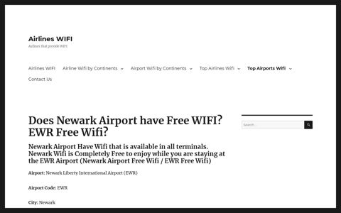 Newark Airport Wifi - Does EWR Airport Have Wifi?