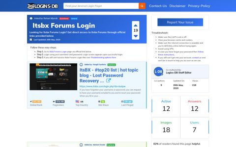 Itsbx Forums Login - Logins-DB
