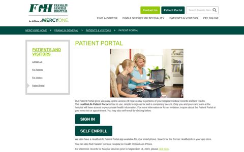 Patient Portal - Mercy Health Network - North Iowa