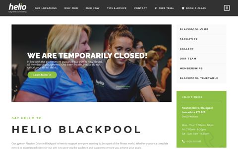 Helio Gym in Blackpool | Say Hello To Healthy