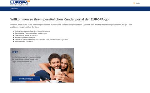 kundenportal.europa-go.de: Startseite