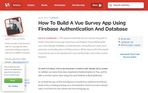 How To Build A Vue Survey App Using Firebase ...
