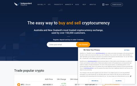 Independent Reserve: Australian Cryptocurrency & Bitcoin ...