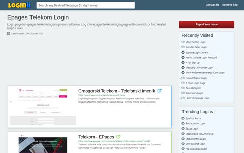 Epages Telekom Login | Accedi Epages Telekom - Loginii.com