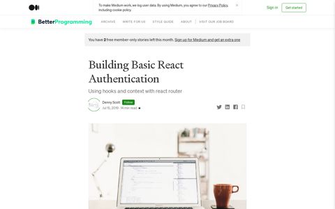 Building Basic React Authentication | by Denny Scott | Better ...