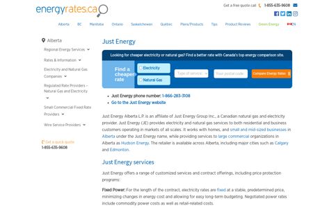 Just Energy Alberta Electricity Plans & Natural Gas Rates ...