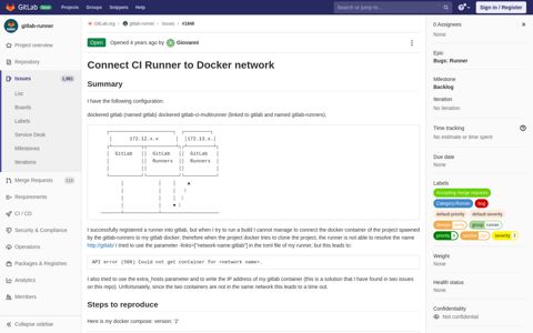 Connect CI Runner to Docker network (#1846 ... - GitLab