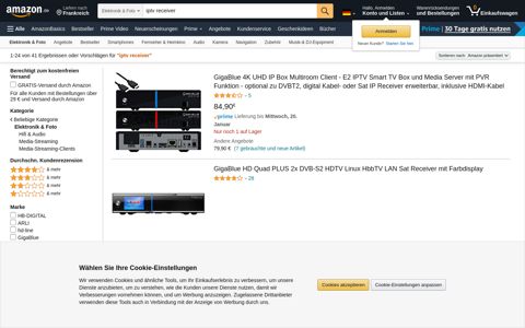 Suchergebnis auf Amazon.de für: iptv receiver - GigaBlue ...