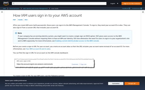 How IAM users sign in to your AWS account - AWS Identity ...