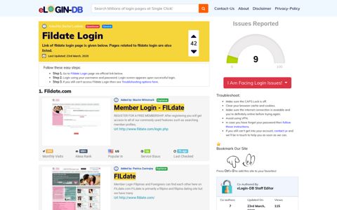 Fildate Login - Find Login Page of Any Site within Seconds!