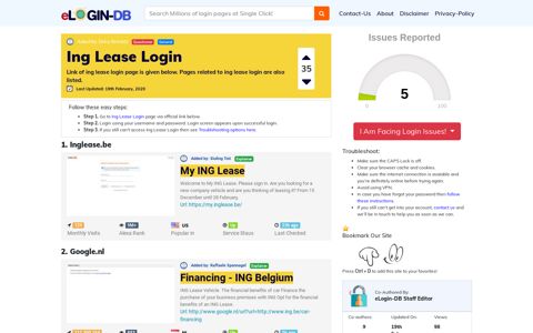Ing Lease Login - A database full of login pages from all over ...