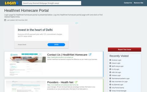 Healthnet Homecare Portal - Loginii.com