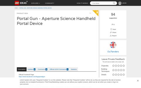 Portal Gun - Aperture Science Handheld Portal ... - LEGO IDEAS