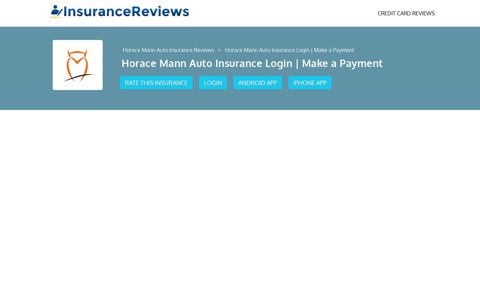 Horace Mann Auto Insurance Login | Make a Payment