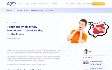 Telephone Phobia: Why People Are Afraid of Talking on the ...
