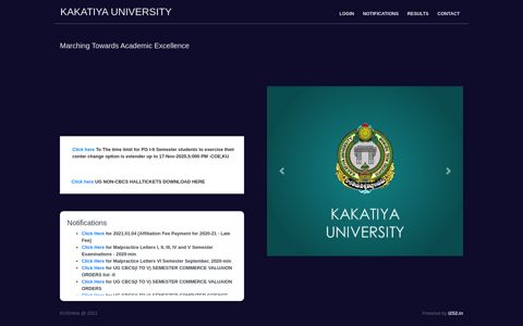Kakatiya University :: Online