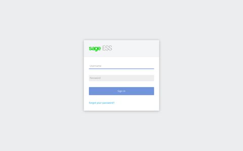 Sign in to Sage ESS