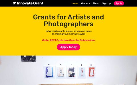 Innovate Grant – Support for Artists and Photographers