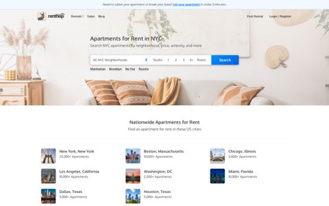 RentHop: Apartments for Rent in NYC, including No Fee