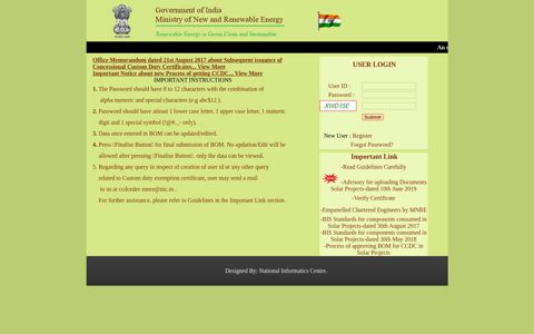 Government of India , Ministry of New Renewable Energy ...
