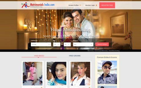 Hindi Matchmaking - The No.1 Hindi Matrimonial Site For ...